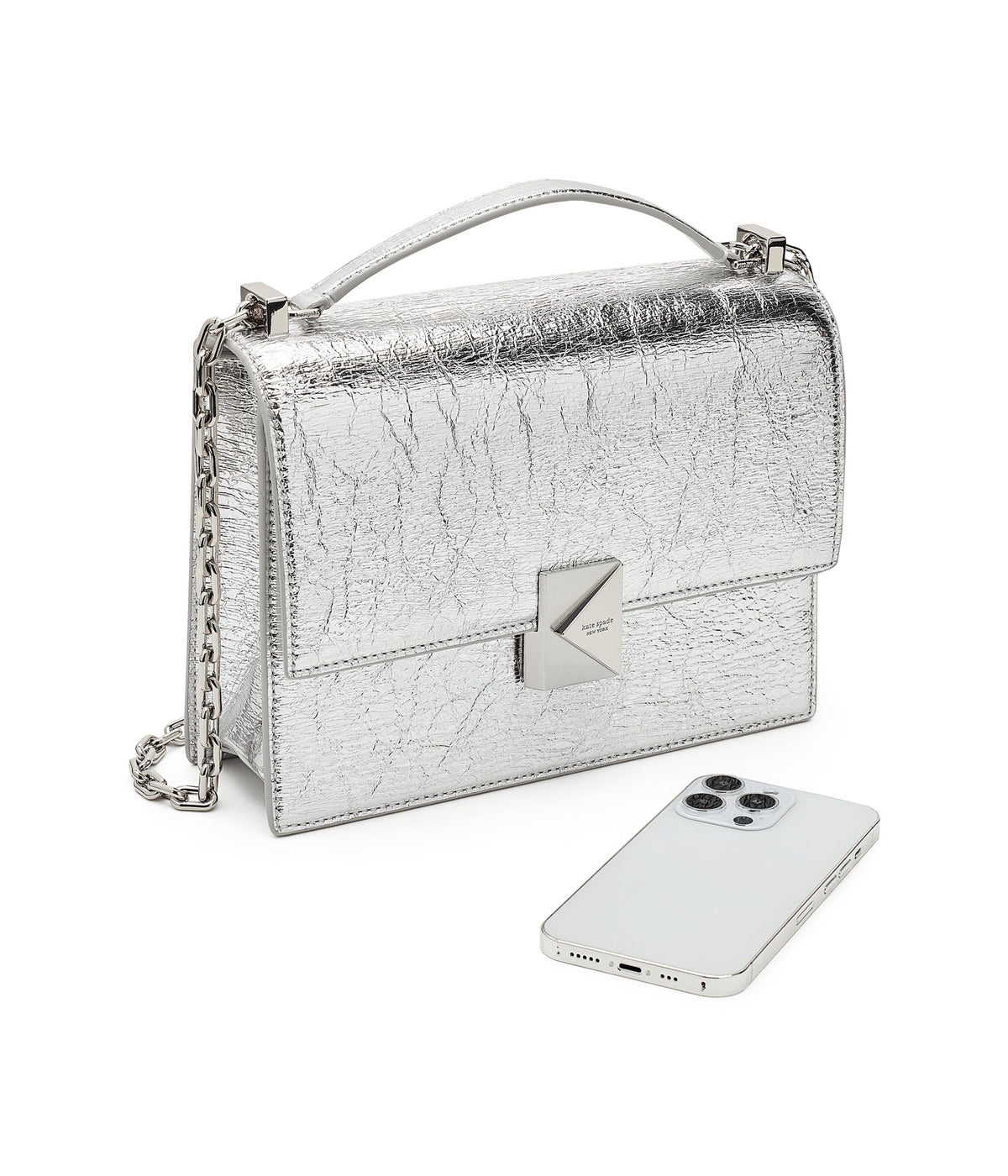 kate spade new york Women's Deco Leather Flap Chain Crossbody