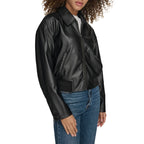 Levi's Women's Faux Leather Bomber With Laydown Collar