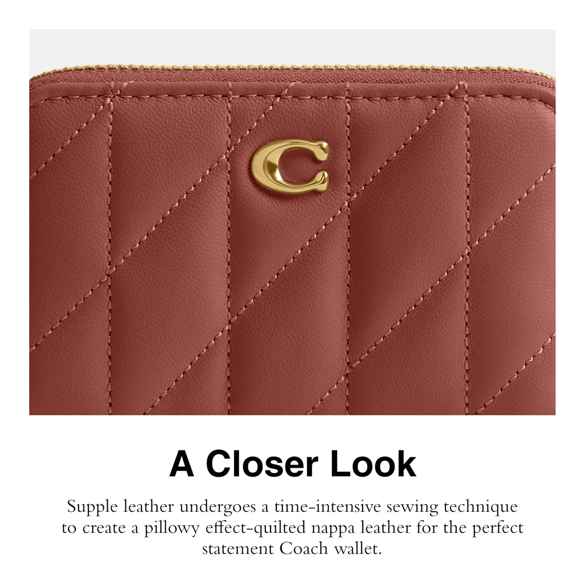 Coach Women's Crystal Signature Jacquard Essential Small Card Case, Mushroom, One Size