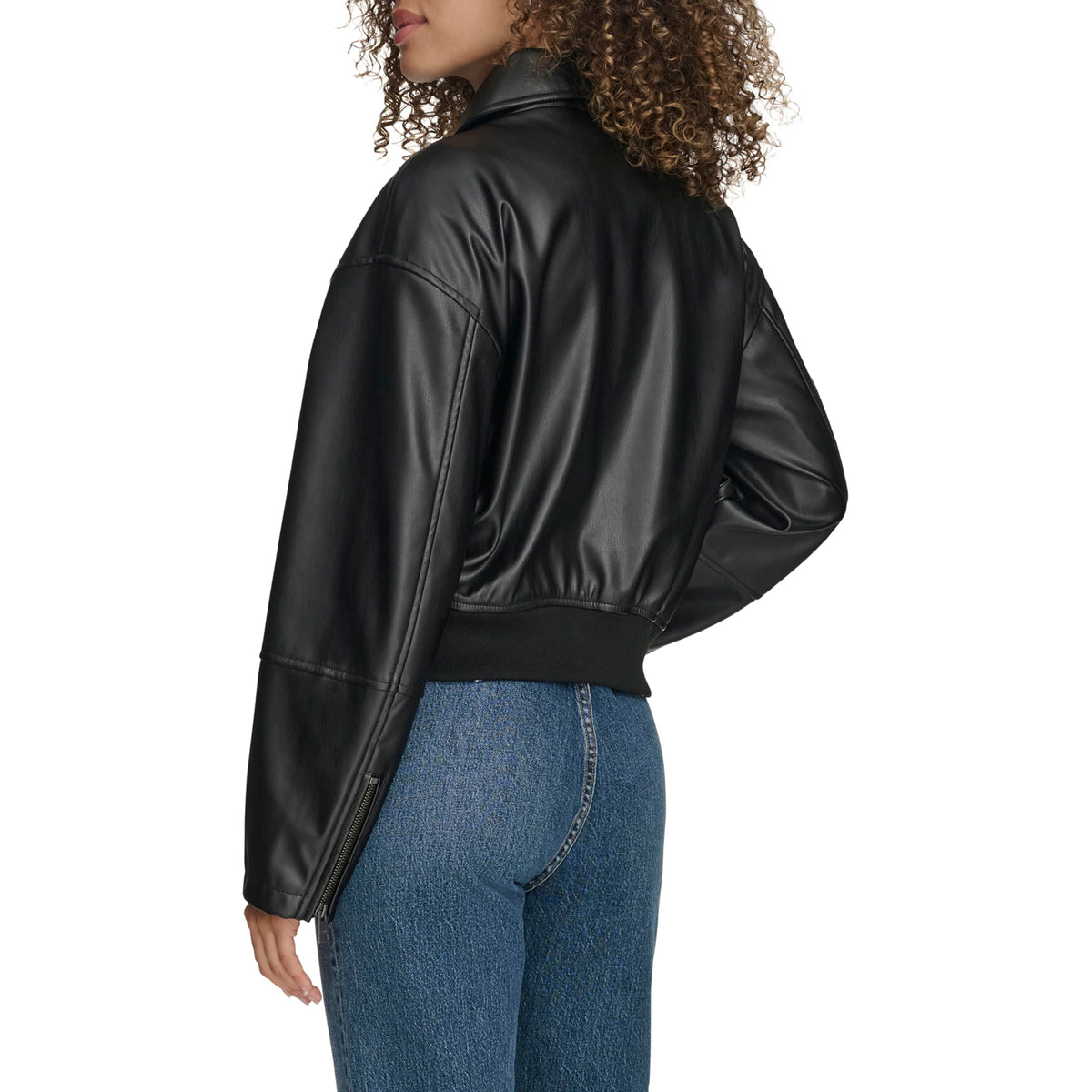 Levi's Women's Faux Leather Bomber With Laydown Collar