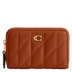 Coach Women's Crystal Signature Jacquard Essential Small Card Case, Mushroom, One Size