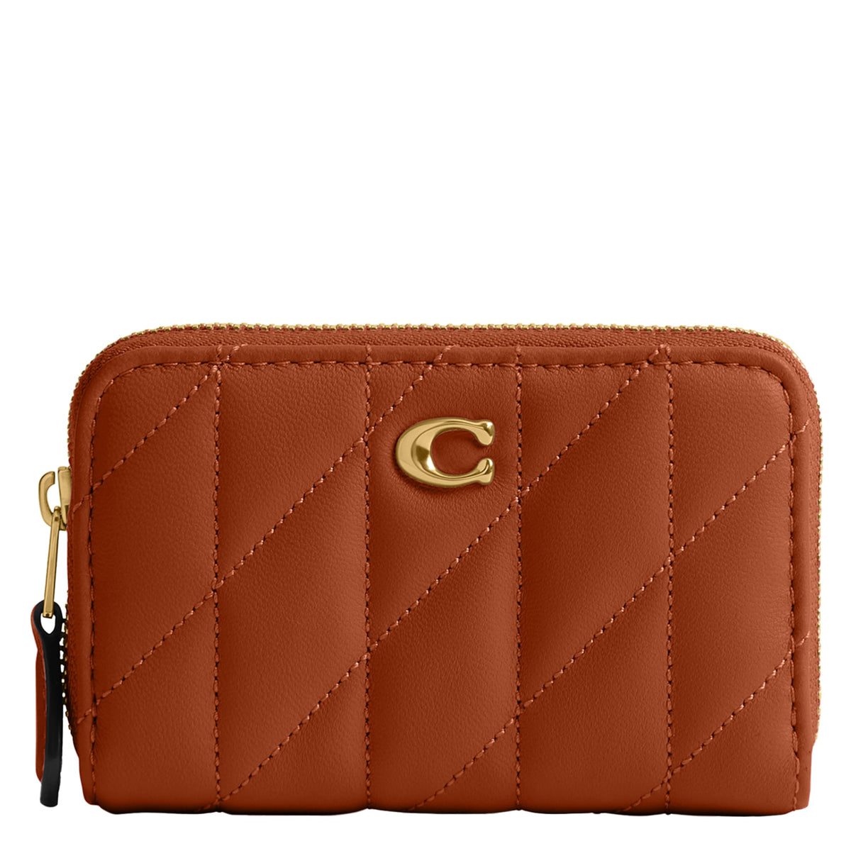 Coach Women's Crystal Signature Jacquard Essential Small Card Case, Mushroom, One Size