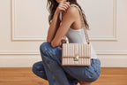 kate spade new york Women's Deco Leather Flap Chain Crossbody