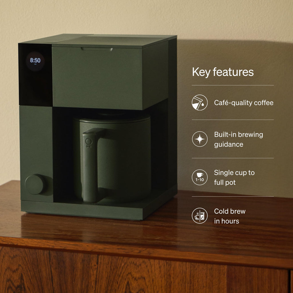 Fellow Aiden Precision Smart Drip Coffee Maker, 1-10 Cup, Thermal Carafe