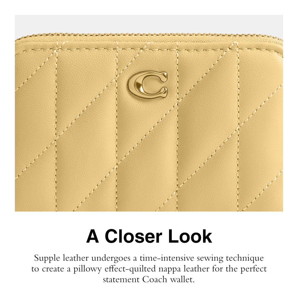 Coach Women's Crystal Signature Jacquard Essential Small Card Case, Mushroom, One Size
