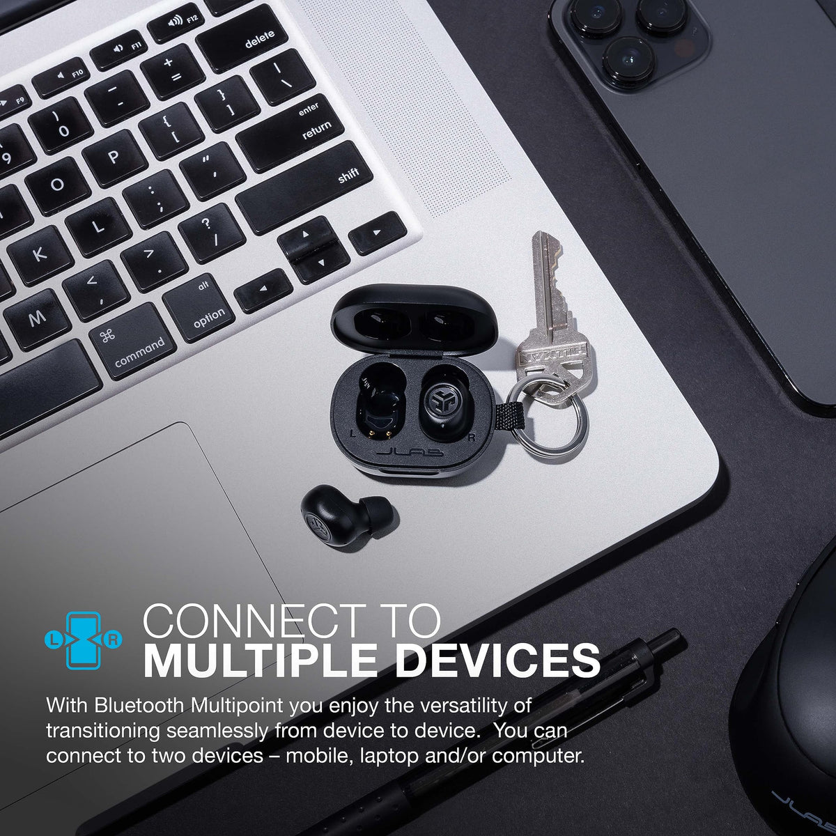 JLab JBuds Mini Tones True Wireless Earbuds, Bluetooth Multipoint, 4625 W
