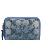 Coach Women's Crystal Signature Jacquard Essential Small Card Case, Mushroom, One Size