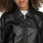 Levi's Women's Faux Leather Bomber With Laydown Collar