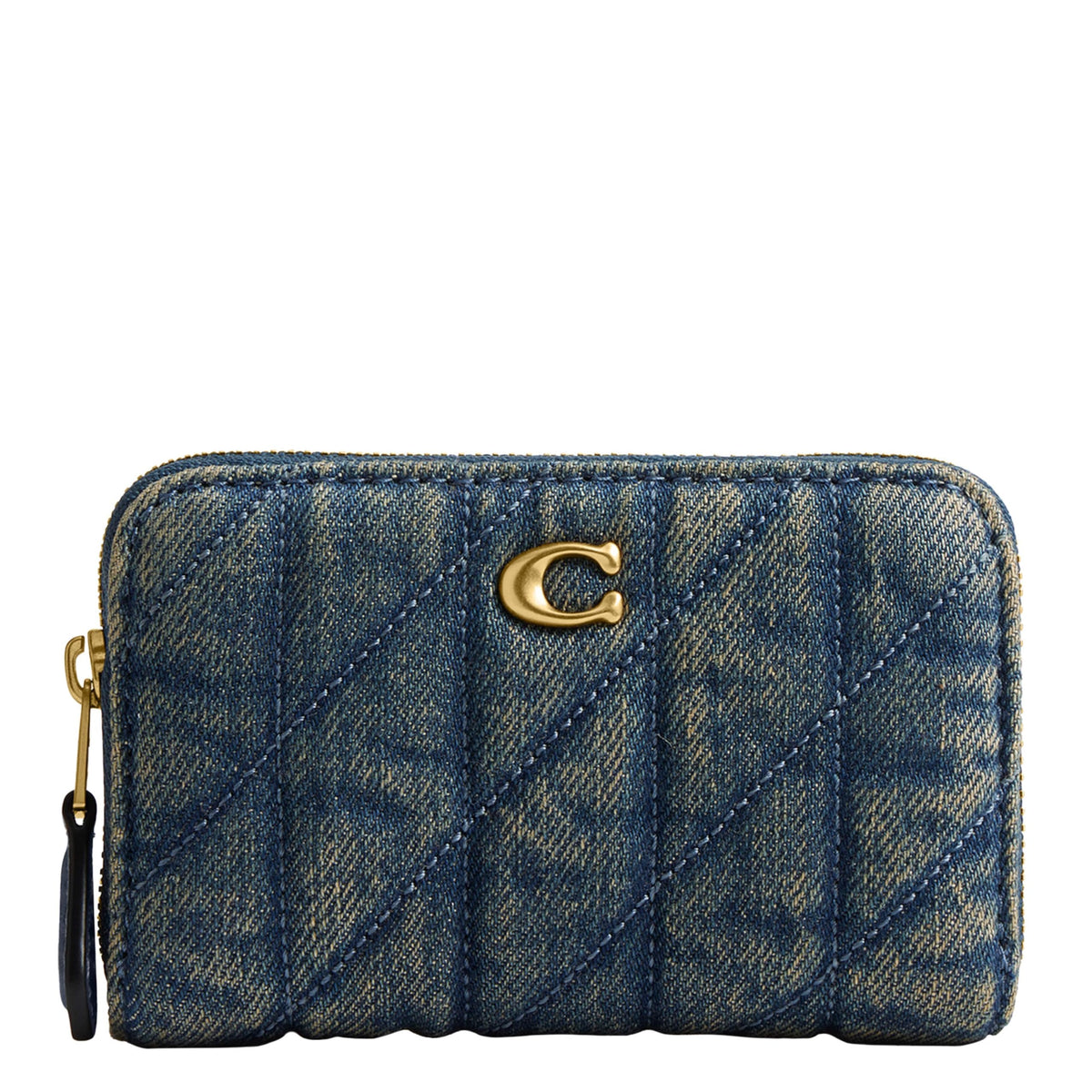 Coach Women's Crystal Signature Jacquard Essential Small Card Case, Mushroom, One Size
