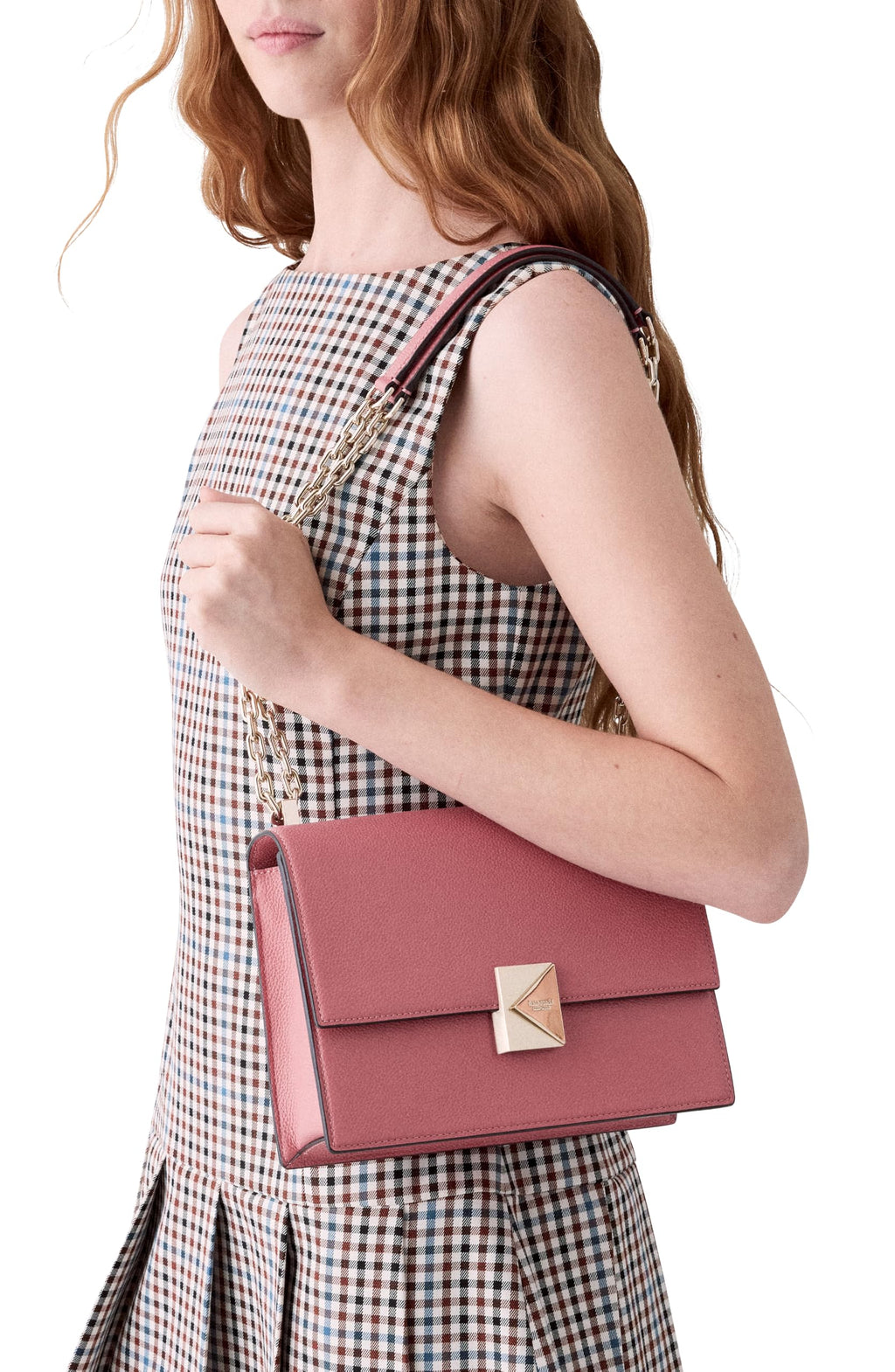 kate spade new york Women's Deco Leather Flap Chain Crossbody